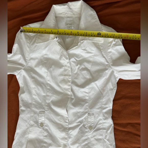 Halogen White Trench Coat size Small Without Belt - Picture 11 of 14